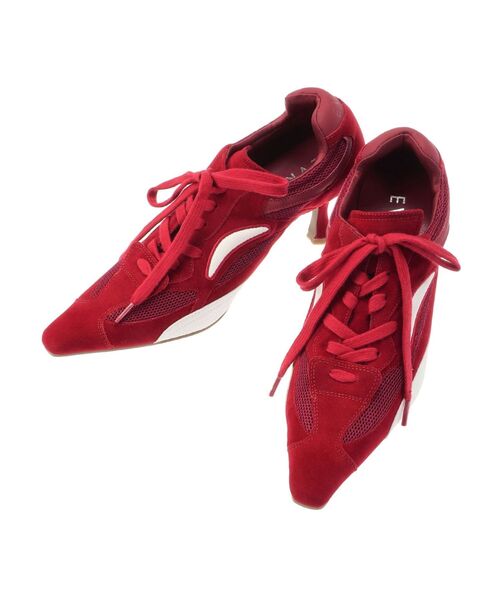 セール】スウェードポインテッドスニーカーヒール（パンプス）｜EVRIS