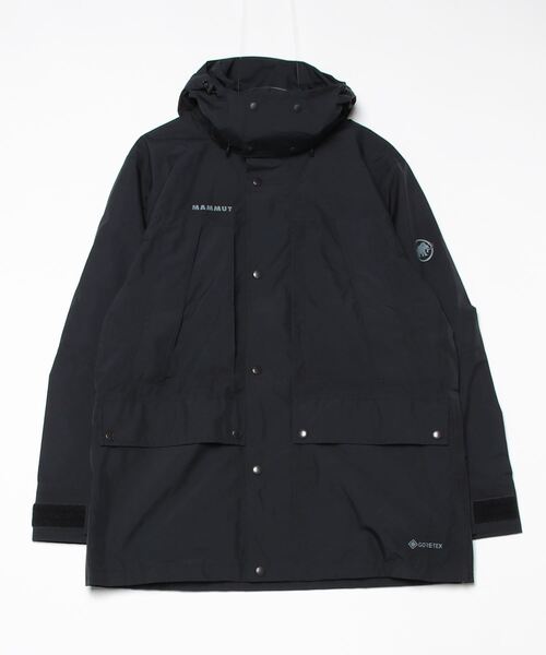 Mammut(マムート)の「オベリスク ゴアテックス ジップイン ハードシェル コート アジアンフィット / Obelisk Gore-Tex Zip-In HS Coat AF Men(ミリタリージャケット・メンズ・ブラック・LARGE/MEDIUM/SMALL/X-LARGE)」の8枚目の写真
