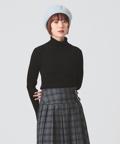 セール】14ゲージ リブ タートル ネック ニット（ニット/セーター