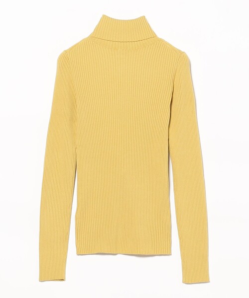セール】14ゲージ リブ タートル ネック ニット [手洗い可]（ニット