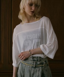 BAYFLOW | 【EF(エフ)】グラフィックプリントシアービッグT（WOMEN）(Tシャツ/カットソー)