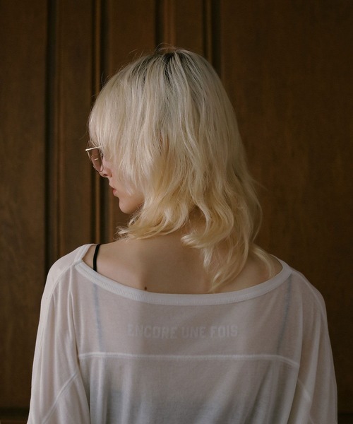 BAYFLOW(ベイフロー)の「【EF(エフ)】グラフィックプリントシアービッグT(WOMEN)(Tシャツ/カットソー・レディース・チャコール/オフホワイト・FREE)」の17枚目の写真