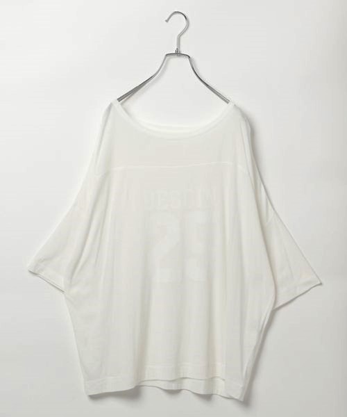 BAYFLOW(ベイフロー)の「【EF(エフ)】グラフィックプリントシアービッグT(WOMEN)(Tシャツ/カットソー・レディース・チャコール/オフホワイト・FREE)」の14枚目の写真