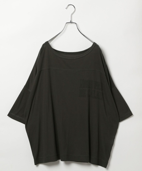 BAYFLOW(ベイフロー)の「【EF(エフ)】グラフィックプリントシアービッグT(WOMEN)(Tシャツ/カットソー・レディース・チャコール/オフホワイト・FREE)」の13枚目の写真