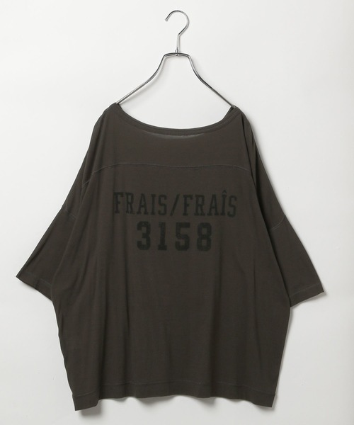 BAYFLOW(ベイフロー)の「【EF(エフ)】グラフィックプリントシアービッグT(WOMEN)(Tシャツ/カットソー・レディース・チャコール/オフホワイト・FREE)」の12枚目の写真