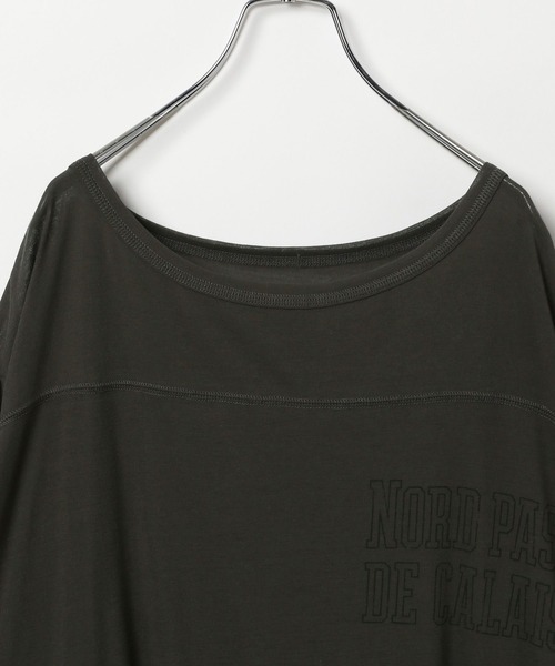 BAYFLOW(ベイフロー)の「【EF(エフ)】グラフィックプリントシアービッグT(WOMEN)(Tシャツ/カットソー・レディース・チャコール/オフホワイト・FREE)」の11枚目の写真