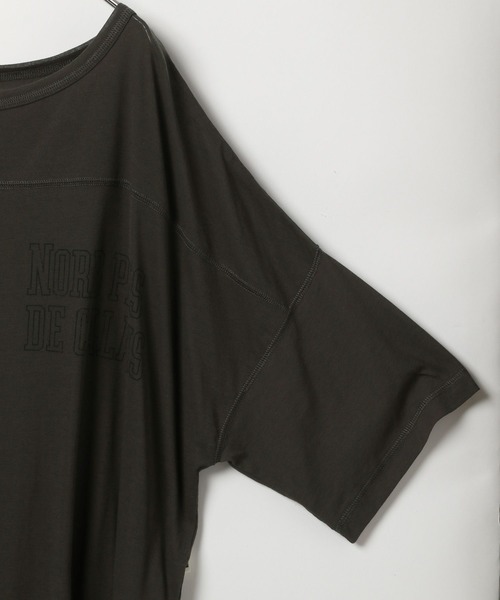 BAYFLOW(ベイフロー)の「【EF(エフ)】グラフィックプリントシアービッグT(WOMEN)(Tシャツ/カットソー・レディース・チャコール/オフホワイト・FREE)」の10枚目の写真