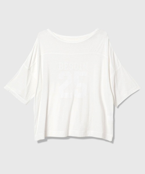 BAYFLOW(ベイフロー)の「【EF(エフ)】グラフィックプリントシアービッグT(WOMEN)(Tシャツ/カットソー・レディース・チャコール/オフホワイト・FREE)」の21枚目の写真