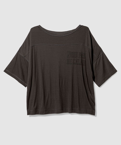 BAYFLOW(ベイフロー)の「【EF(エフ)】グラフィックプリントシアービッグT(WOMEN)(Tシャツ/カットソー・レディース・チャコール/オフホワイト・FREE)」の20枚目の写真