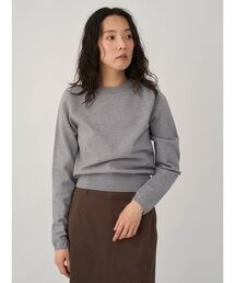 emmi | ウール混emmiロゴクルーネックニットトップス(ニット/セーター)