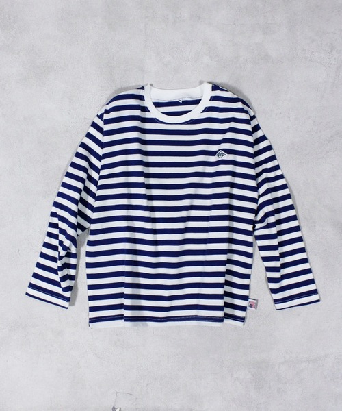 MARKEY'S（マーキーズ）の「【LSP WOW!】マイニチワッペンボーダーロンTee（Tシャツ/カットソー・キッズ・グリーン系その他/ネイビー/モスグリーン/レッド系その他/ベージュ系その他/パープル系その他/ブラック系その他/グレー系その他/ピンク系その他/ブラウン系その他・140/130/120/110/100/90/80）」の7枚目の写真