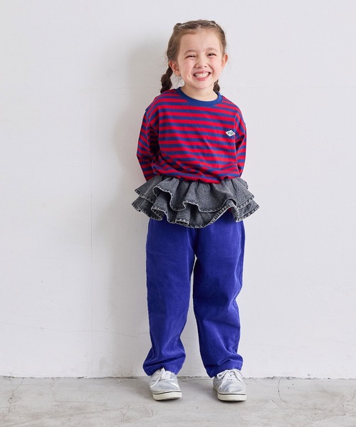 MARKEY'S（マーキーズ）の「【LSP WOW!】マイニチワッペンボーダーロンTee（Tシャツ/カットソー・キッズ・グリーン系その他/ネイビー/モスグリーン/レッド系その他/ベージュ系その他/パープル系その他/ブラック系その他/グレー系その他/ピンク系その他/ブラウン系その他・140/130/120/110/100/90/80）」の17枚目の写真