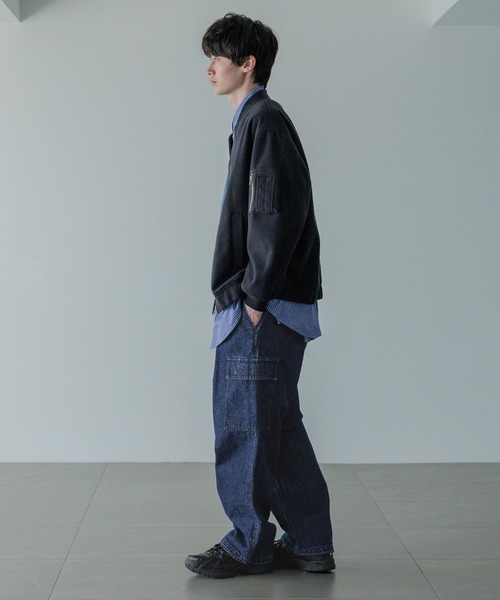 LOWRYS FARM（ローリーズファーム）の「【LFM(U)】デニムカーゴパンツ　 571359（デニムパンツ・メンズ・ブルー・MEDIUM/LARGE）」の4枚目の写真