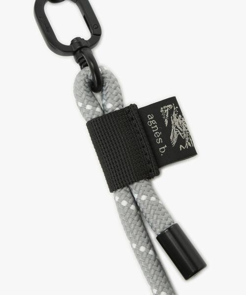 agnes b.(アニエスベー)の「ロング モバイルストラップ ”Trip” ZAH09-01(キーホルダー・メンズ・グレー・FREE)」の3枚目の写真