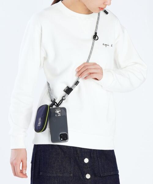 agnes b.(アニエスベー)の「ロング モバイルストラップ ”Trip” ZAH09-01(キーホルダー・メンズ・グレー・FREE)」の5枚目の写真