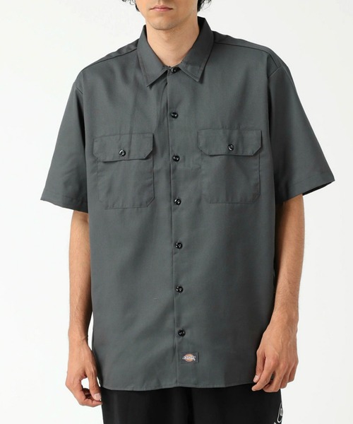 セール】Dickies/ディッキーズ ワークシャツ /半袖シャツ 
