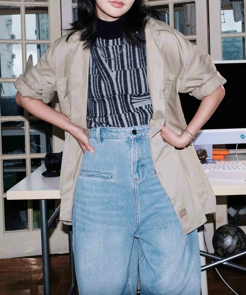 全商品SALE中 セール】ワークシャツ 半袖 '1574'（シャツ/ブラウス）｜Dickies