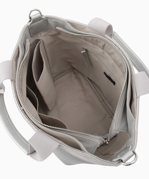 LAZY SUSAN（レイジースーザン）の「バッグ　フナガタテープトート（トートバッグ・レディース・シルバー/ブラック/ホワイト・FREE）」の10枚目の写真