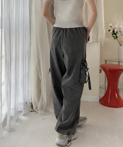 ReRe(リリ)の「デニムカーゴパンツ(デニムパンツ・レディース・ライトブルー/ダークグレー/グレー/サックスブルー/ブルー・MEDIUM)」の15枚目の写真