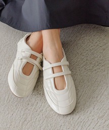 BAYFLOW | Ｗストラップフラットシューズ(スニーカー)