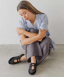 BAYFLOW | Ｗストラップフラットシューズ(スニーカー)