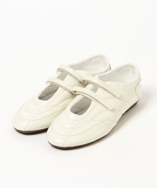 BAYFLOW(ベイフロー)の「Wストラップフラットシューズ(スニーカー・レディース・ホワイト/ブラック・MEDIUM/LARGE)」の5枚目の写真