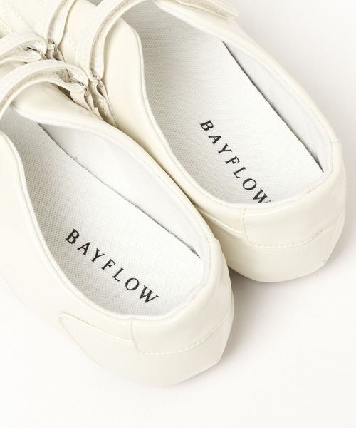 BAYFLOW(ベイフロー)の「Wストラップフラットシューズ(スニーカー・レディース・ホワイト/ブラック・MEDIUM/LARGE)」の19枚目の写真