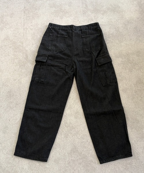 link lot(リンクロット)の「ウォッシュ加工 デニムワイドバレルレッグカーゴパンツ(カーゴパンツ・メンズ・ブラック系その他/ブルー系その他・M/L)」の20枚目の写真