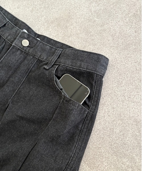 link lot(リンクロット)の「ウォッシュ加工 デニムワイドバレルレッグカーゴパンツ(カーゴパンツ・メンズ・ブラック系その他/ブルー系その他・M/L)」の22枚目の写真