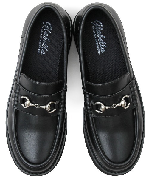 BACKYARD FAMILY(バックヤードファミリー)の「glabella PLATFORM SOLE BIT LOAFERS(ローファー・メンズ・ブラック・25cm/27cm)」の3枚目の写真