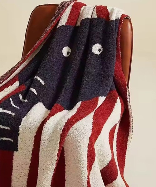 【中古】WOODYNOTE ストライプブランケット18-473 WOODYNOTE ストライプブランケット18-473