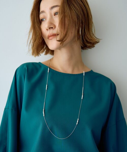 セール】ステーションガラスMIXロングネックレス（ネックレス）｜YECCA