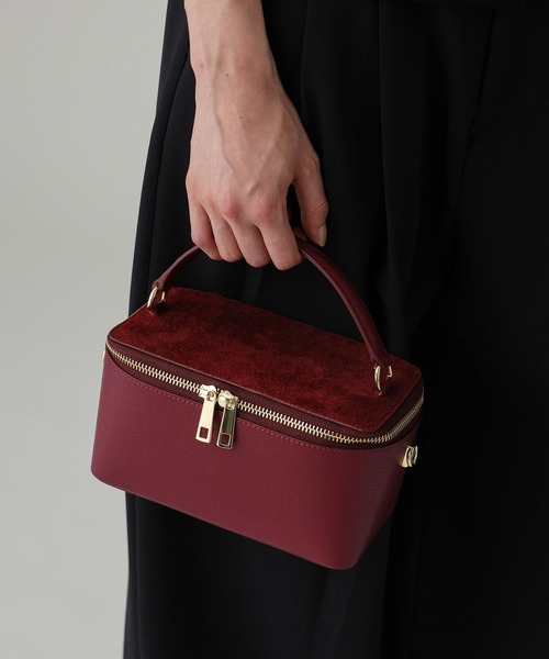 BABYLONE（バビロン）の「【ANTONELLO MASI】＜別注＞バニティBAG（ハンドバッグ・レディース・カーキ/ボルドー・フリー）」の2枚目の写真