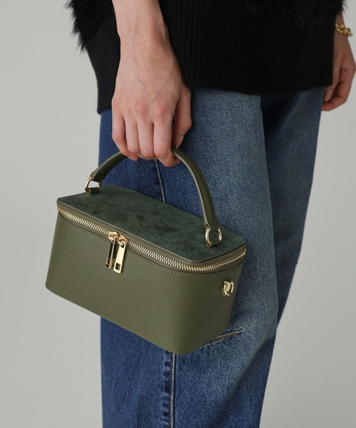 BABYLONE（バビロン）の「【ANTONELLO MASI】＜別注＞バニティBAG（ハンドバッグ・レディース・カーキ/ボルドー・フリー）」の10枚目の写真