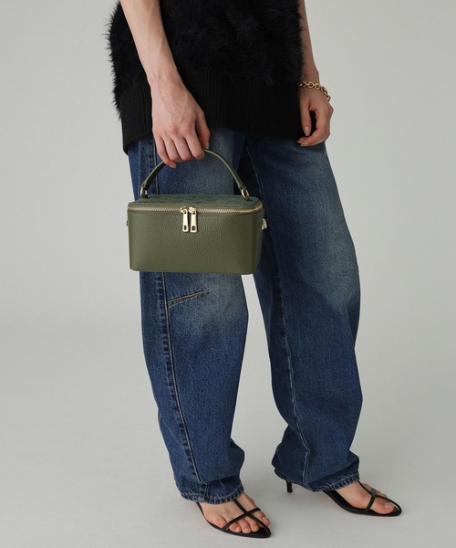 BABYLONE（バビロン）の「【ANTONELLO MASI】＜別注＞バニティBAG（ハンドバッグ・レディース・カーキ/ボルドー・フリー）」の11枚目の写真