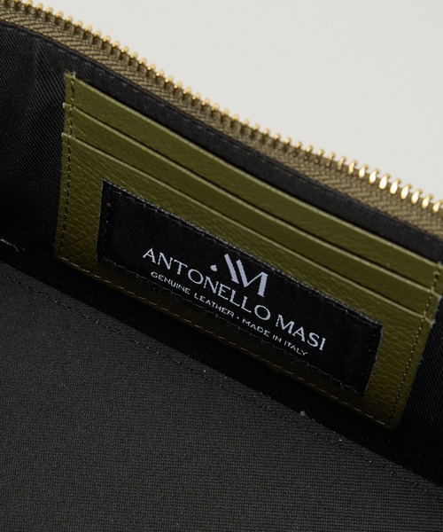 BABYLONE（バビロン）の「【ANTONELLO MASI】＜別注＞バニティBAG（ハンドバッグ・レディース・カーキ/ボルドー・フリー）」の3枚目の写真