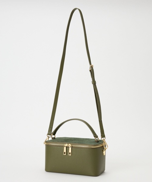 BABYLONE（バビロン）の「【ANTONELLO MASI】＜別注＞バニティBAG（ハンドバッグ・レディース・カーキ/ボルドー・フリー）」の4枚目の写真