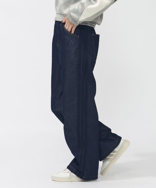 adidas(アディダス)の「アディダス adidas W STADIUM C デニムパンツ(デニムパンツ・レディース・ライトグレー/ネイビー/ブラック・S/M/L)」の6枚目の写真