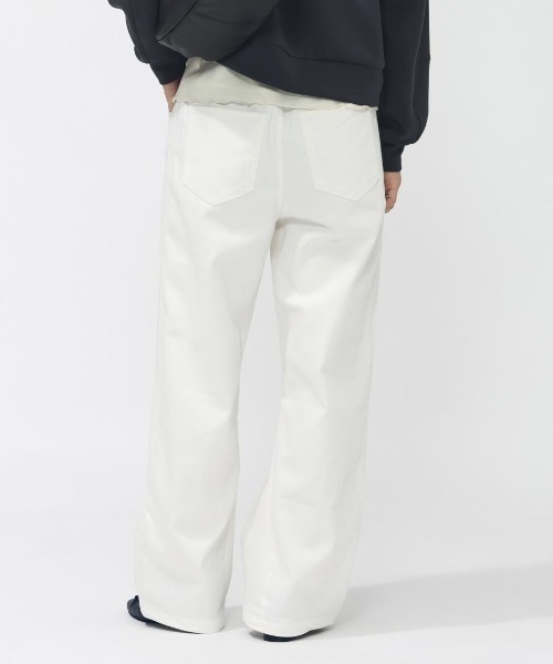 adidas(アディダス)の「アディダス adidas W STADIUM C デニムパンツ(デニムパンツ・レディース・ライトグレー/ネイビー/ブラック・S/M/L)」の13枚目の写真