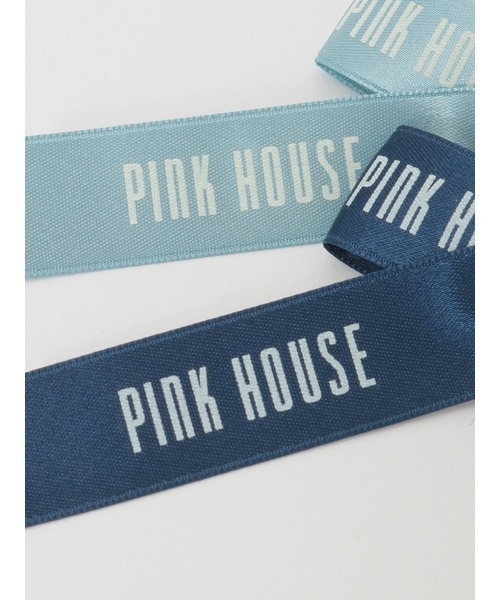 PINK HOUSE ワッペン ロゴ リボン チェック 2点セット② OUTLET】ロゴリボン付きエスパドリーユ｜ピンクハウス