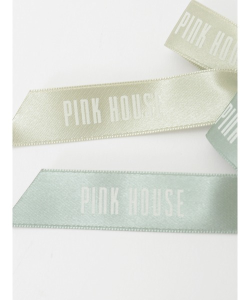 PINK HOUSE ワッペン ロゴ リボン チェック 2点セット② OUTLET】ロゴリボン付きエスパドリーユ｜ピンクハウス