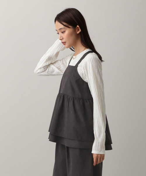 GLOBAL WORK(グローバルワーク)の「MATINEE LINE/ビスチェ*イージーパンツ/583844(つなぎ/オールインワン・レディース・ブラウン系8/ブラック・MEDIUM/LARGE)」の7枚目の写真