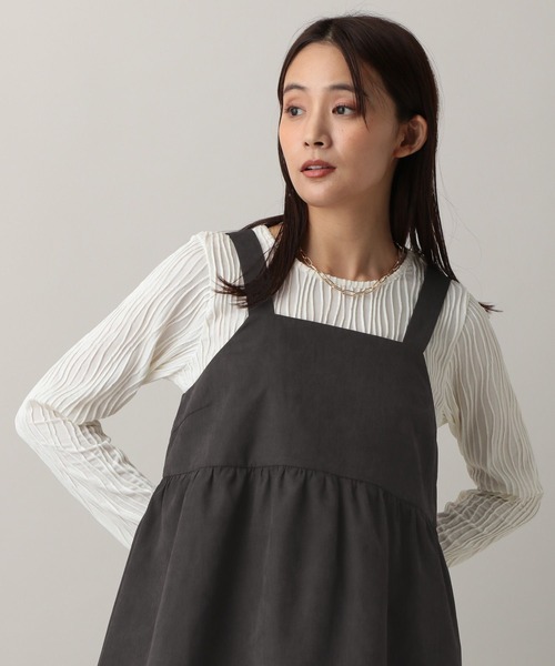 GLOBAL WORK(グローバルワーク)の「MATINEE LINE/ビスチェ*イージーパンツ/583844(つなぎ/オールインワン・レディース・ブラウン系8/ブラック・MEDIUM/LARGE)」の9枚目の写真