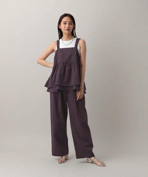 GLOBAL WORK(グローバルワーク)の「MATINEE LINE/ビスチェ*イージーパンツ/583844(つなぎ/オールインワン・レディース・ブラウン系8/ブラック・MEDIUM/LARGE)」の13枚目の写真