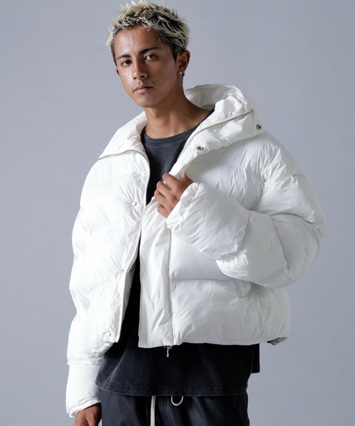 DANKE SCHON(ダンケシェーン)の「DankeSchon/ダンケシェーン/高密度NYLON HOODED BLOUSON(ブルゾン・メンズ・ブラウン/ホワイト/ブラック・S/M/L)」の4枚目の写真
