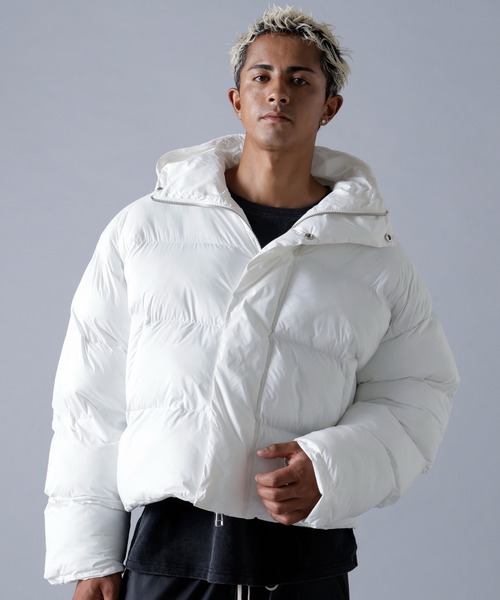 DANKE SCHON(ダンケシェーン)の「DankeSchon/ダンケシェーン/高密度NYLON HOODED BLOUSON(ブルゾン・メンズ・ブラウン/ホワイト/ブラック・S/M/L)」の6枚目の写真