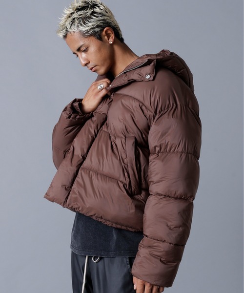 DANKE SCHON(ダンケシェーン)の「DankeSchon/ダンケシェーン/高密度NYLON HOODED BLOUSON(ブルゾン・メンズ・ブラウン/ホワイト/ブラック・S/M/L)」の16枚目の写真