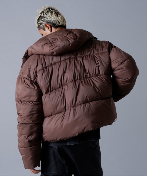 DANKE SCHON(ダンケシェーン)の「DankeSchon/ダンケシェーン/高密度NYLON HOODED BLOUSON(ブルゾン・メンズ・ブラウン/ホワイト/ブラック・S/M/L)」の18枚目の写真