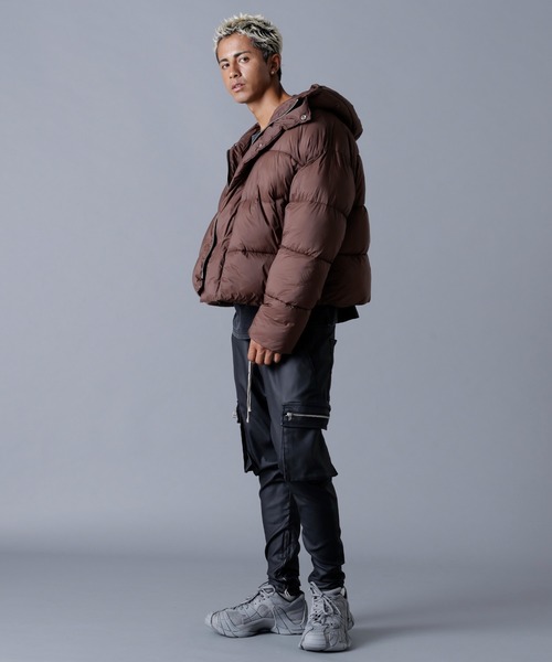 DANKE SCHON(ダンケシェーン)の「DankeSchon/ダンケシェーン/高密度NYLON HOODED BLOUSON(ブルゾン・メンズ・ブラウン/ホワイト/ブラック・S/M/L)」の20枚目の写真