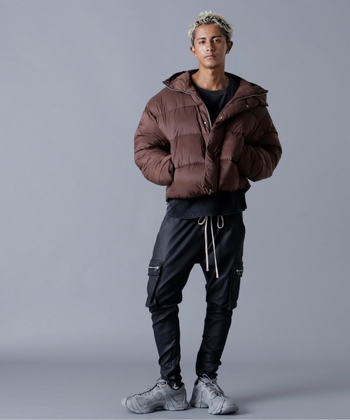 DANKE SCHON(ダンケシェーン)の「DankeSchon/ダンケシェーン/高密度NYLON HOODED BLOUSON(ブルゾン・メンズ・ブラウン/ホワイト/ブラック・S/M/L)」の21枚目の写真
